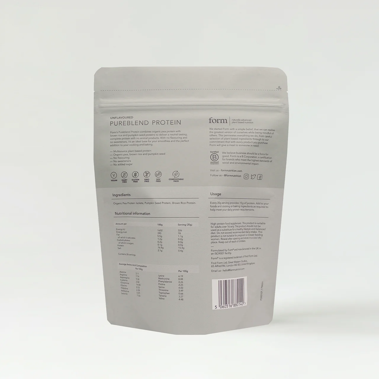 Form Nutrition Pureblend Protein Unflavoured - Image 2