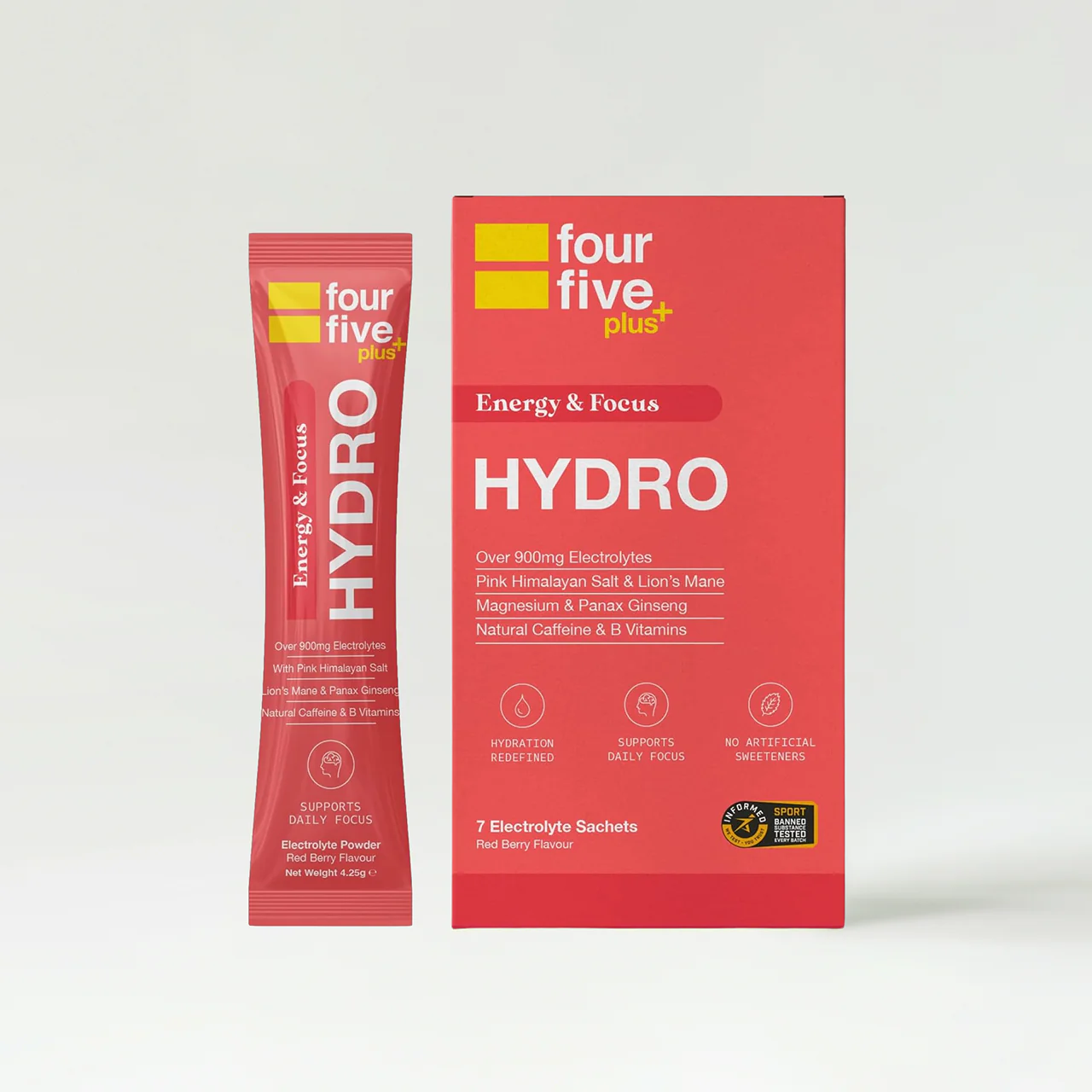 Fourfive Hydro Hydration Energy & Focus Sachets - Image 6