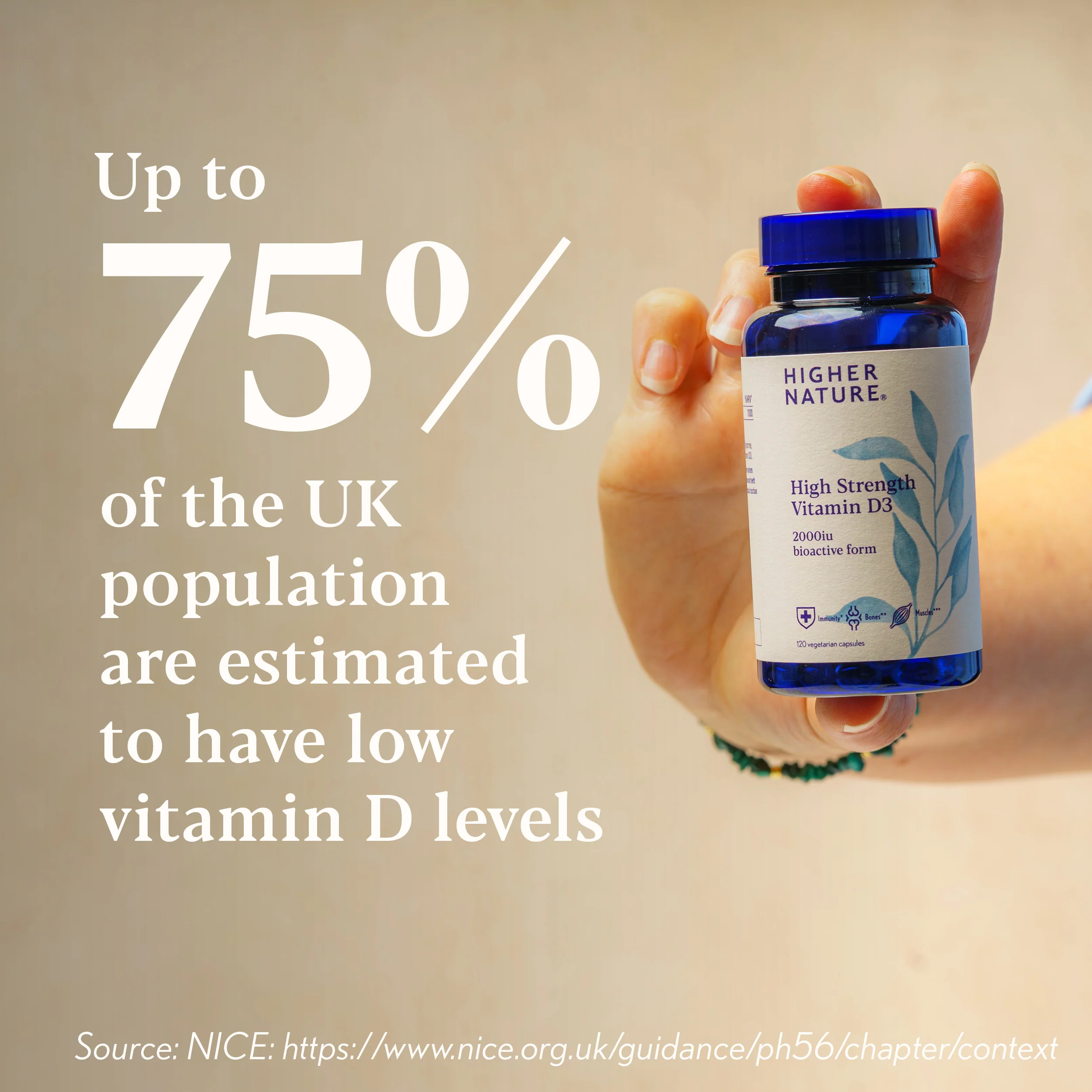 Higher Nature High Strength Vitamin D3 - Image 2