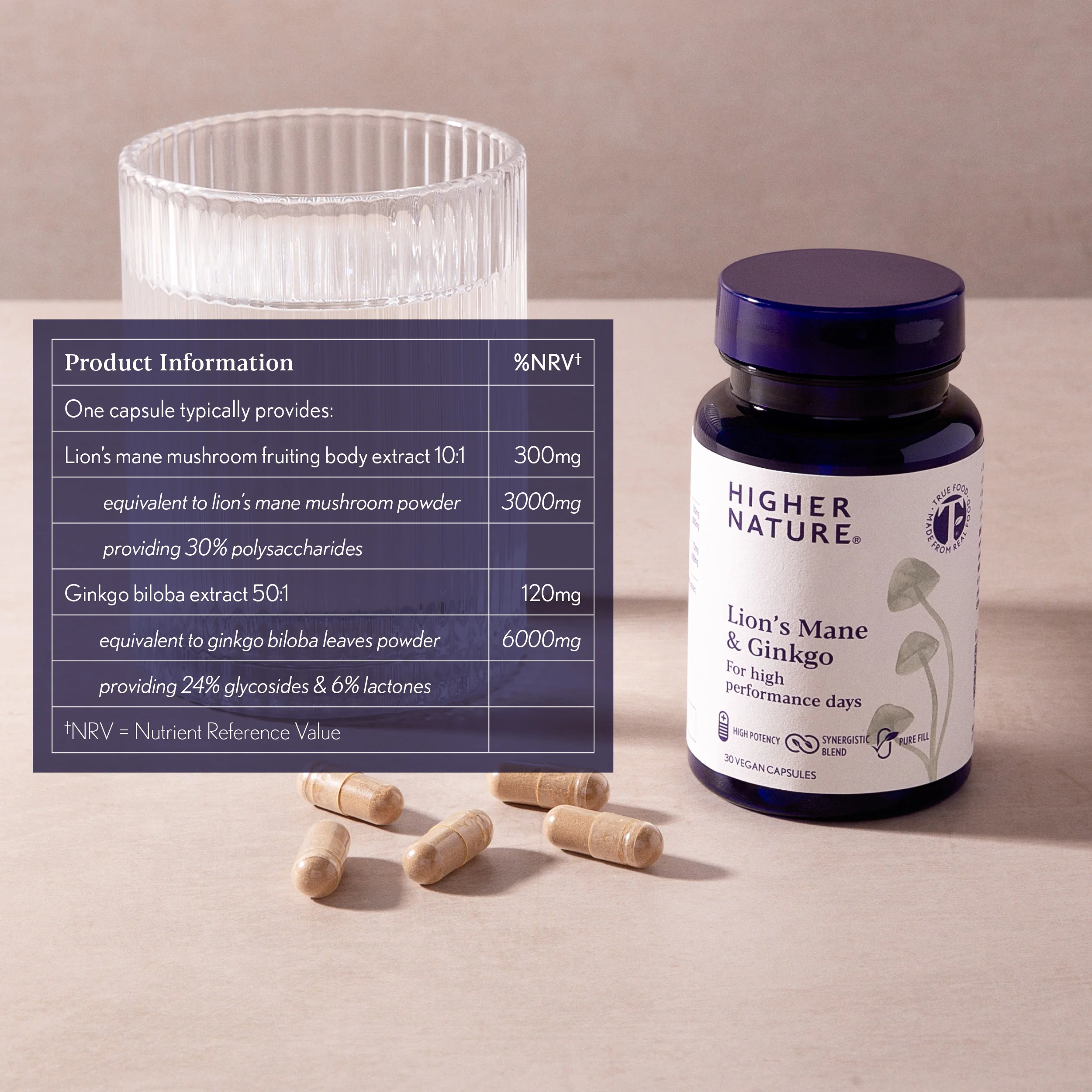 Higher Nature True Food® Lion's Mane & Ginkgo - Image 4