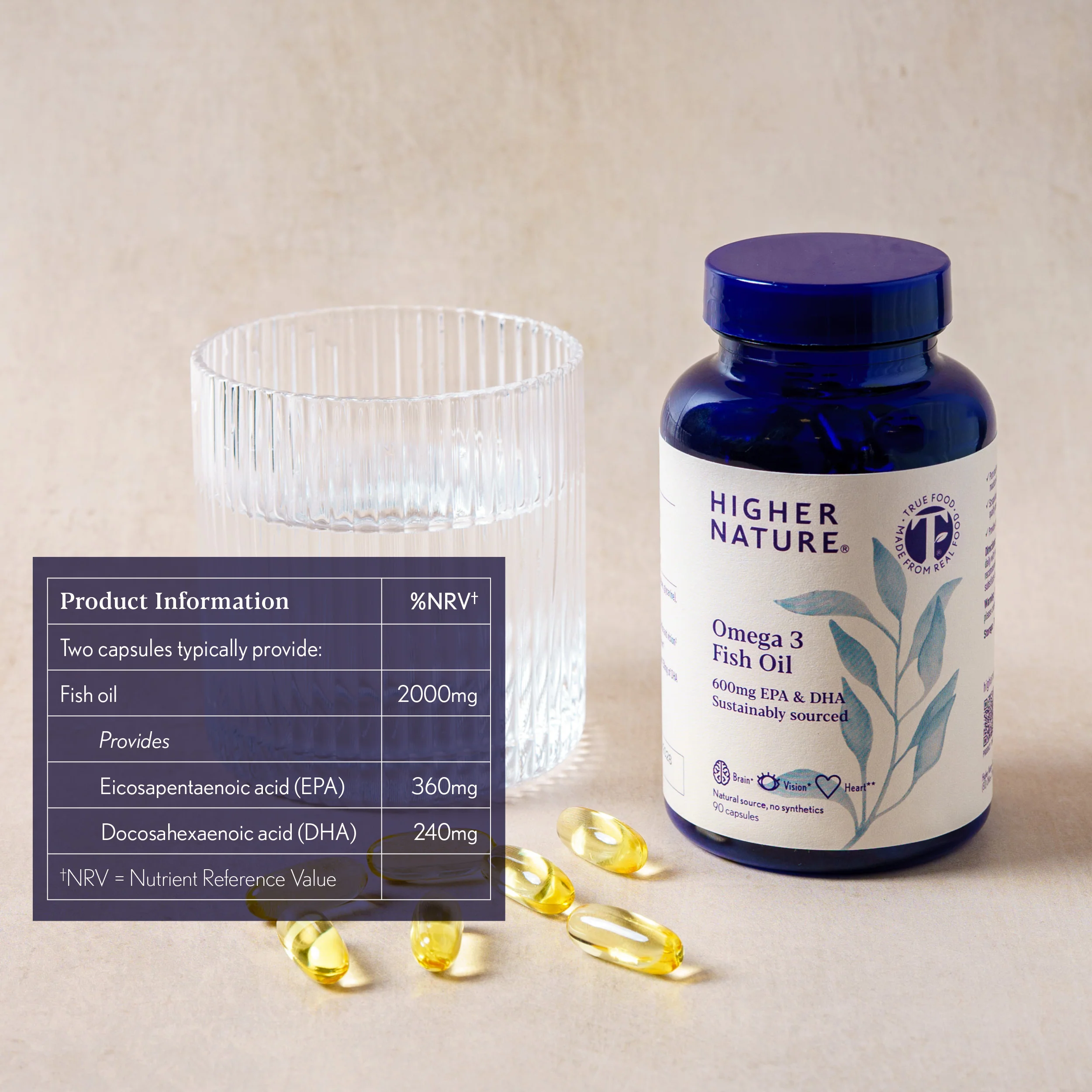 Higher Nature True Food® Omega 3 Fish Oil - Image 4
