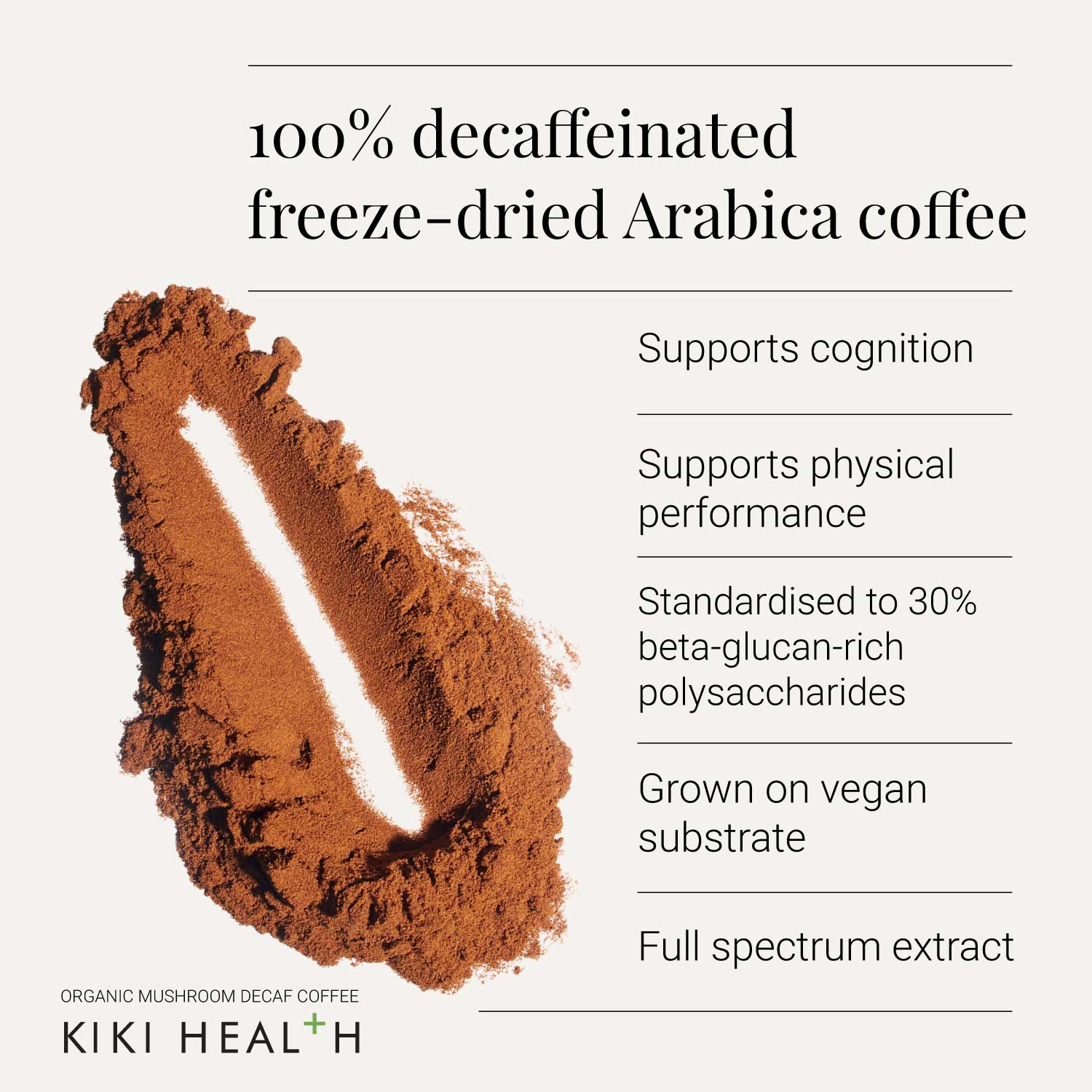 KIKI Health Organic Decaffeinated Mushroom Coffee - Image 6