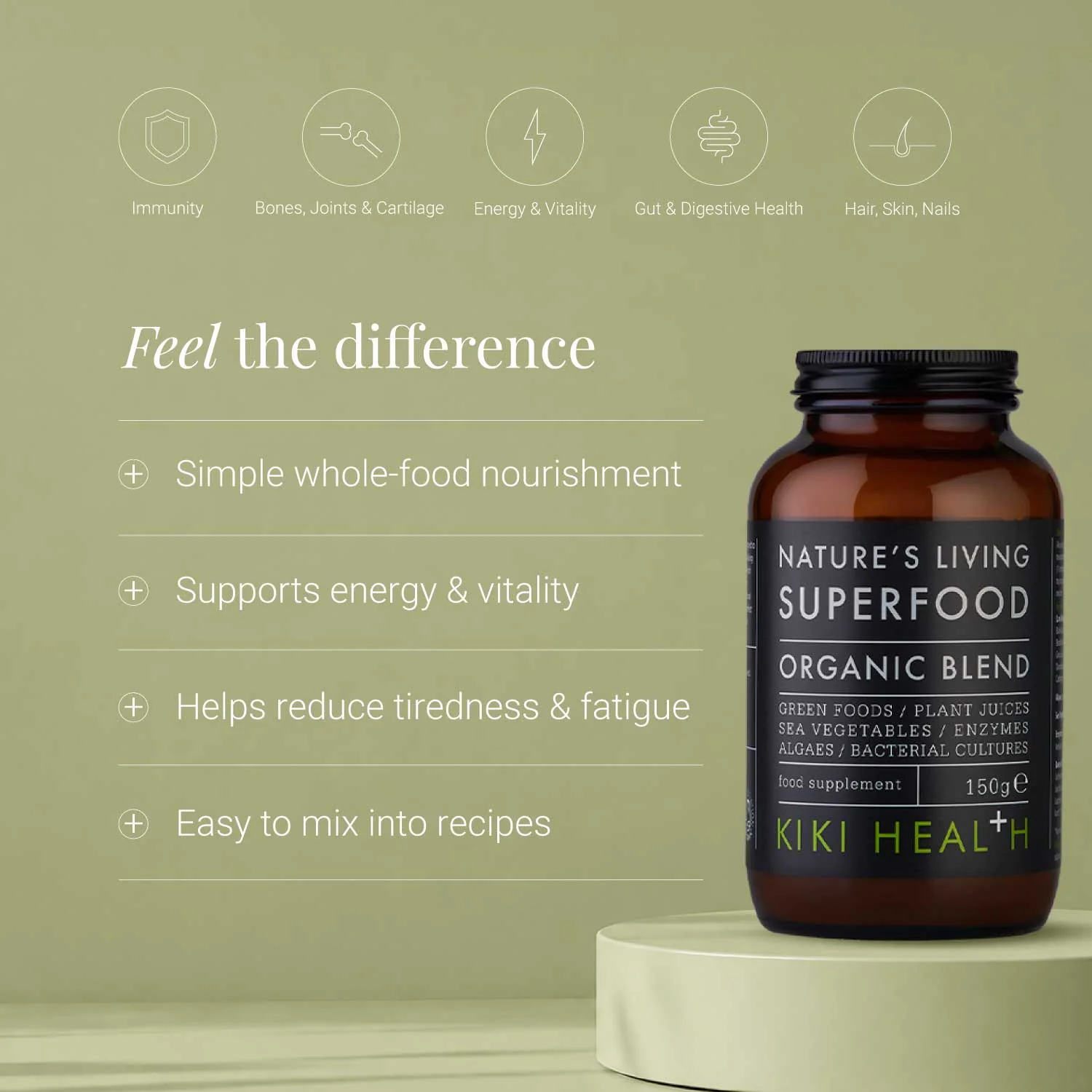 KIKI Health Organic Nature's Living Superfood Powder - Image 2
