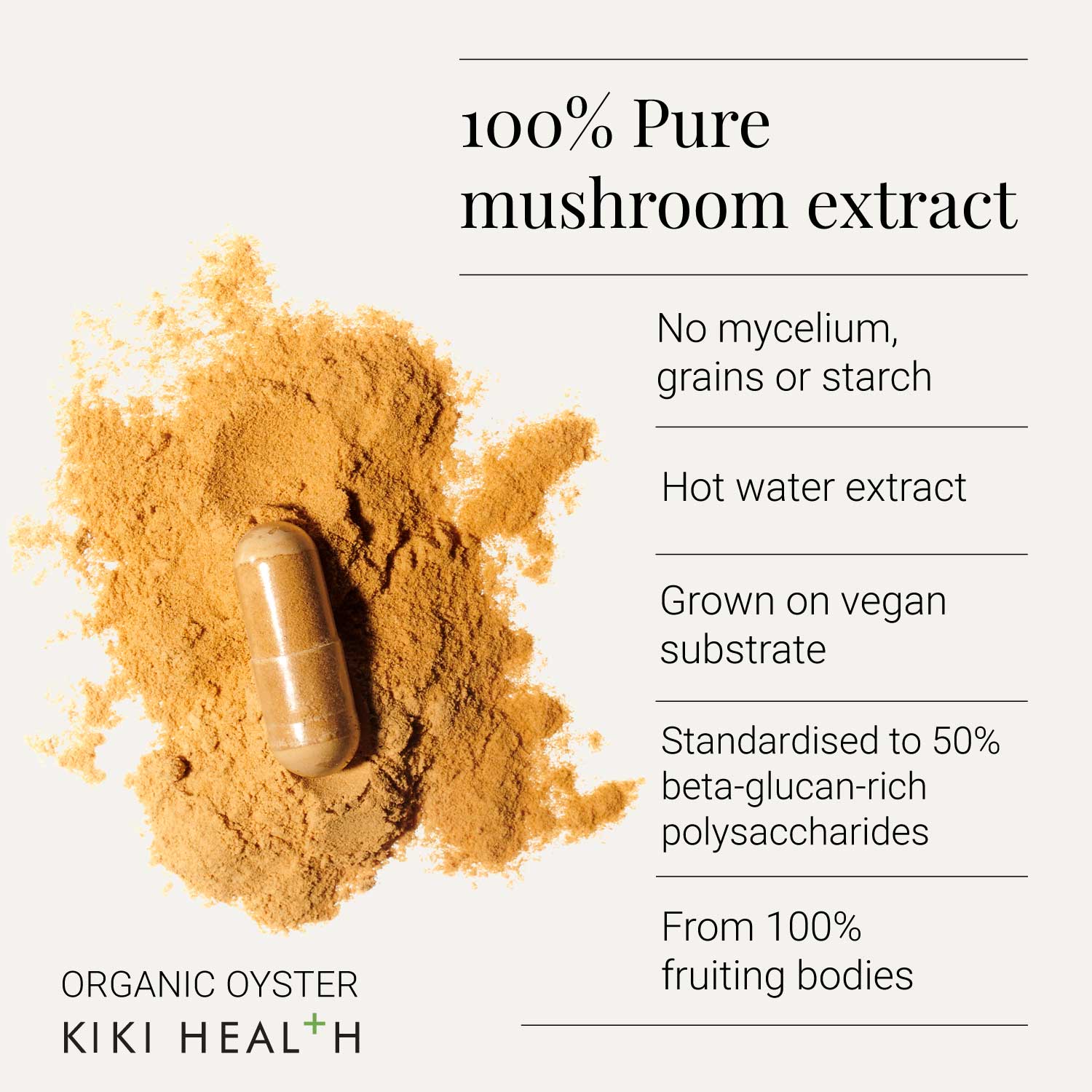 KIKI Health Organic Oyster Vegicaps - Image 6