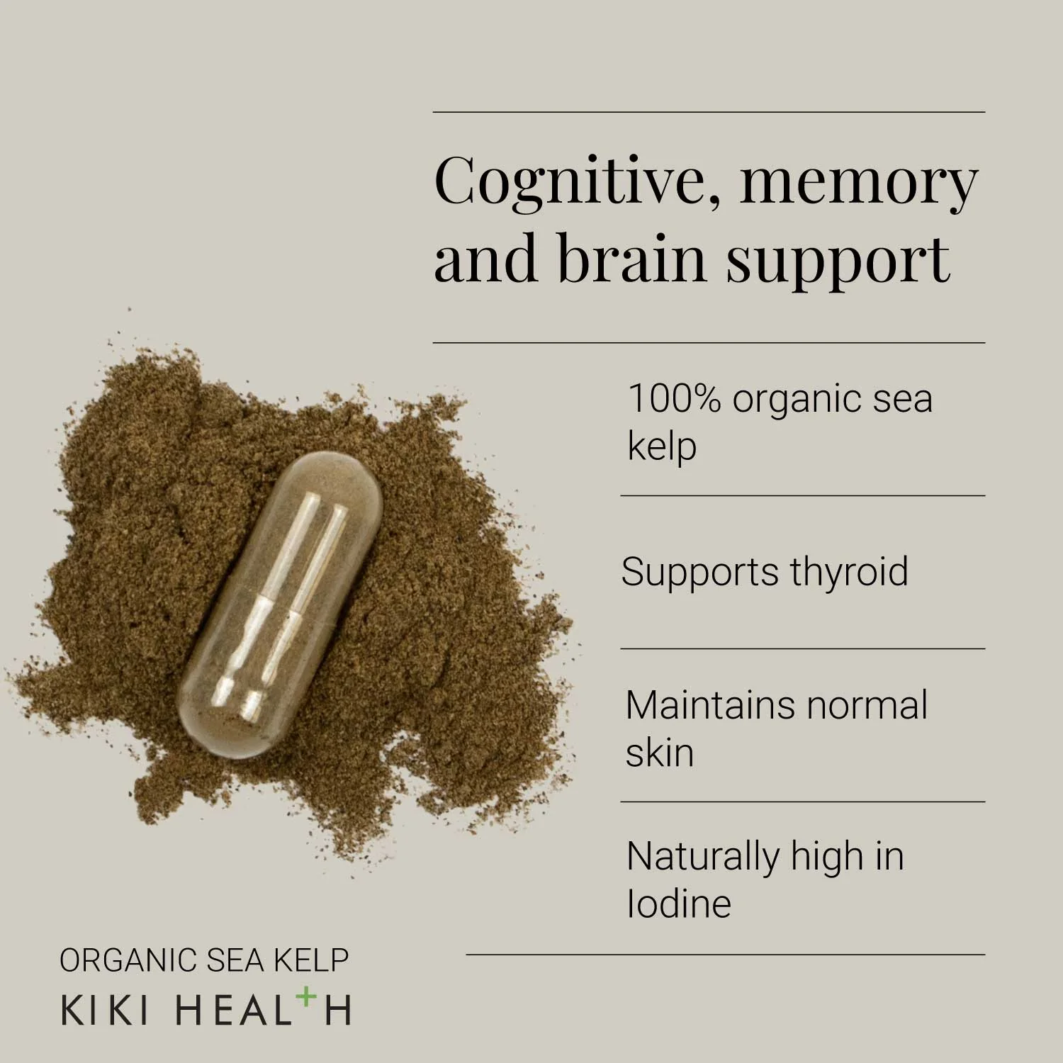 KIKI Health Organic Sea Kelp Vegicaps - Image 6