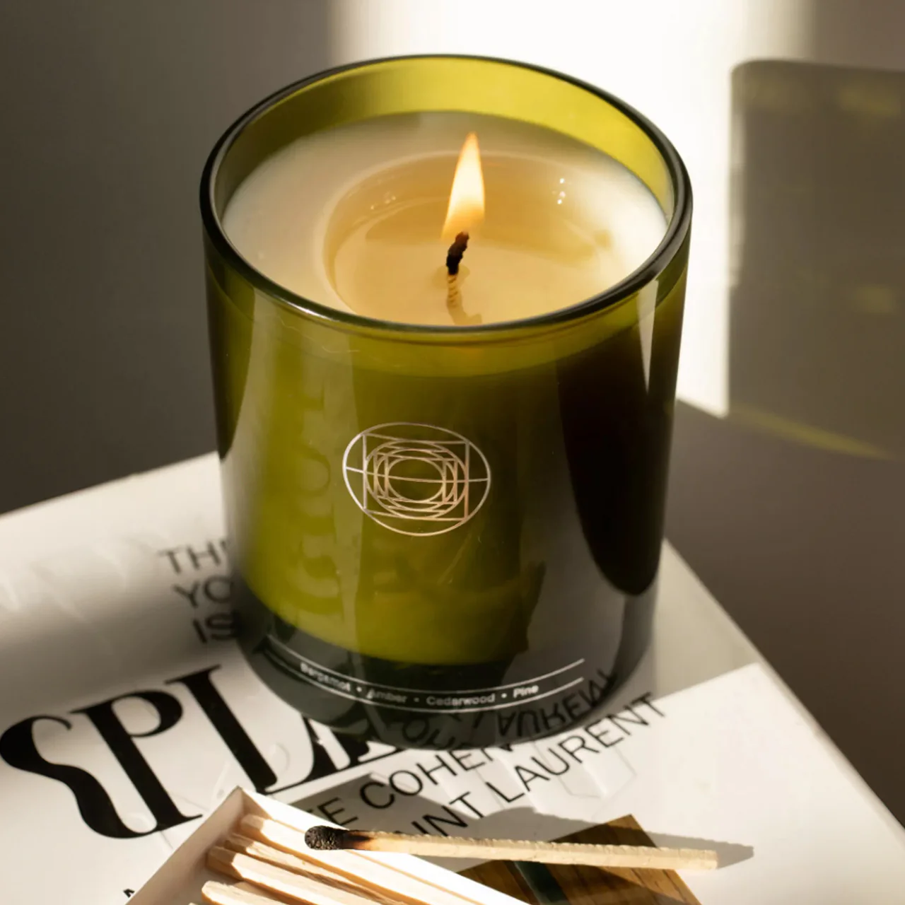 Mirror Water Sun Through Trees Candle - Image 2