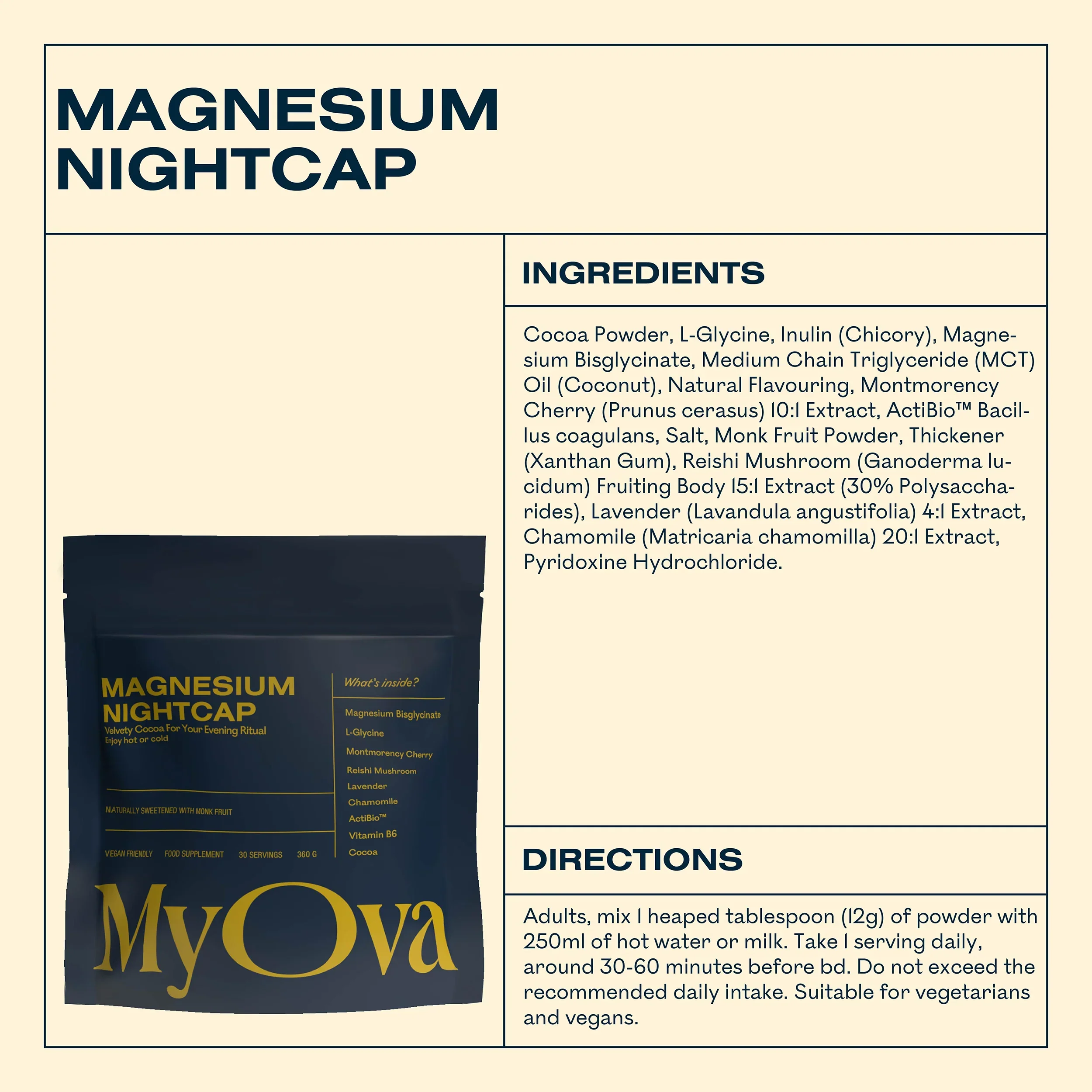 MyOva Magnesium Nightcap Hot Chocolate - Image 3