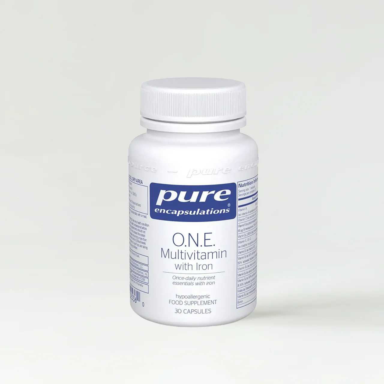 Pure Encapsulations O.N.E Multivitamin with Iron