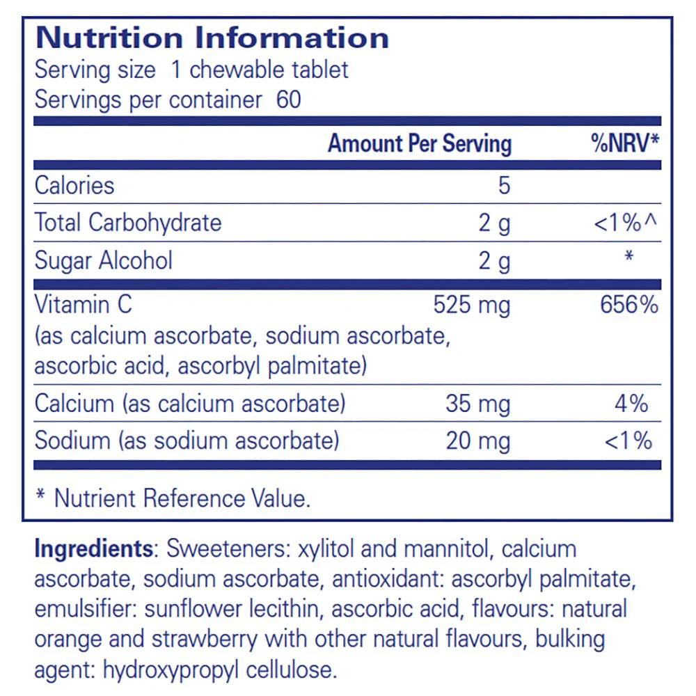Pure Encapsulations Vitamin C Chewables - Image 2