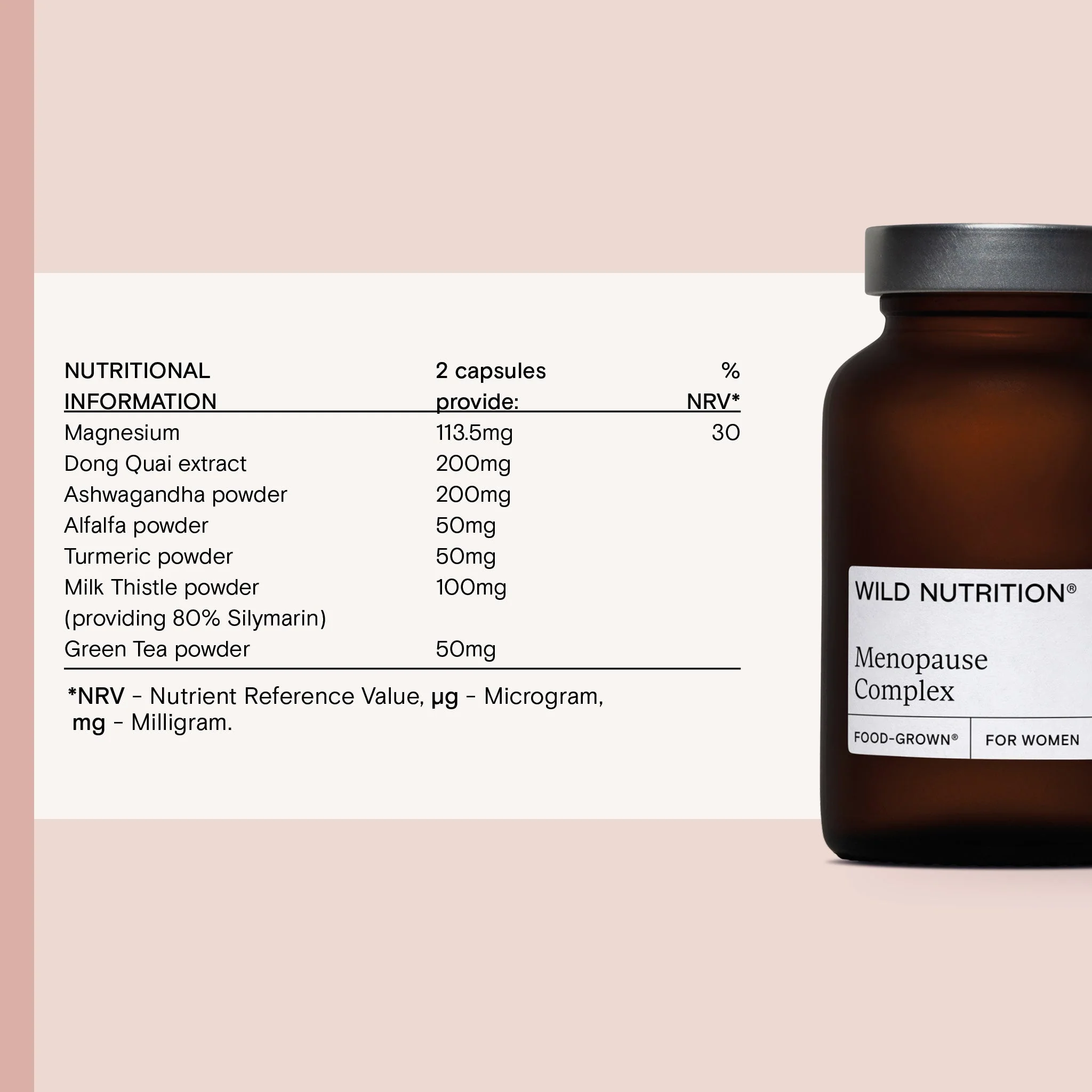 Wild Nutrition Food-Grown® Menopause Complex - Image 8