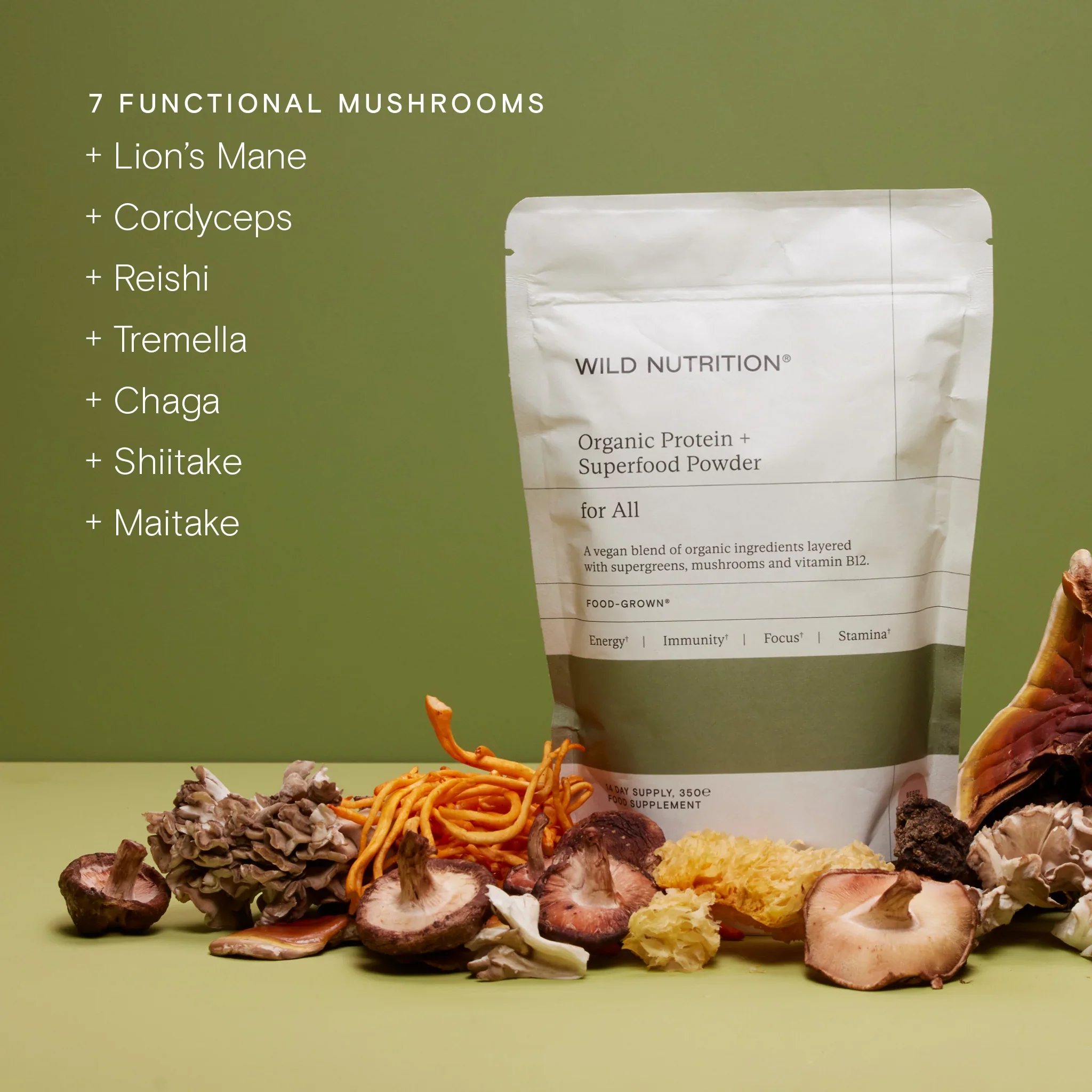 Wild Nutrition Food-Grown® Organic Protein + Superfood Powder - Image 2