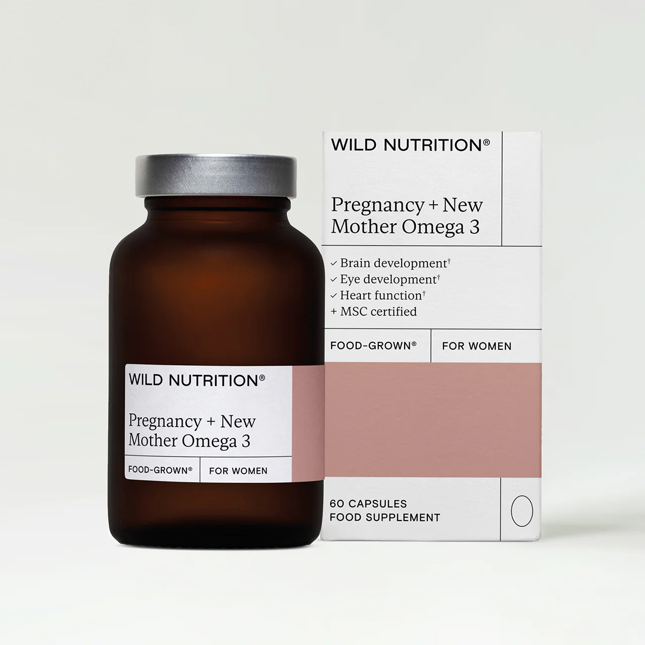 Wild Nutrition Food-Grown® Pregnancy + New Mother Omega 3