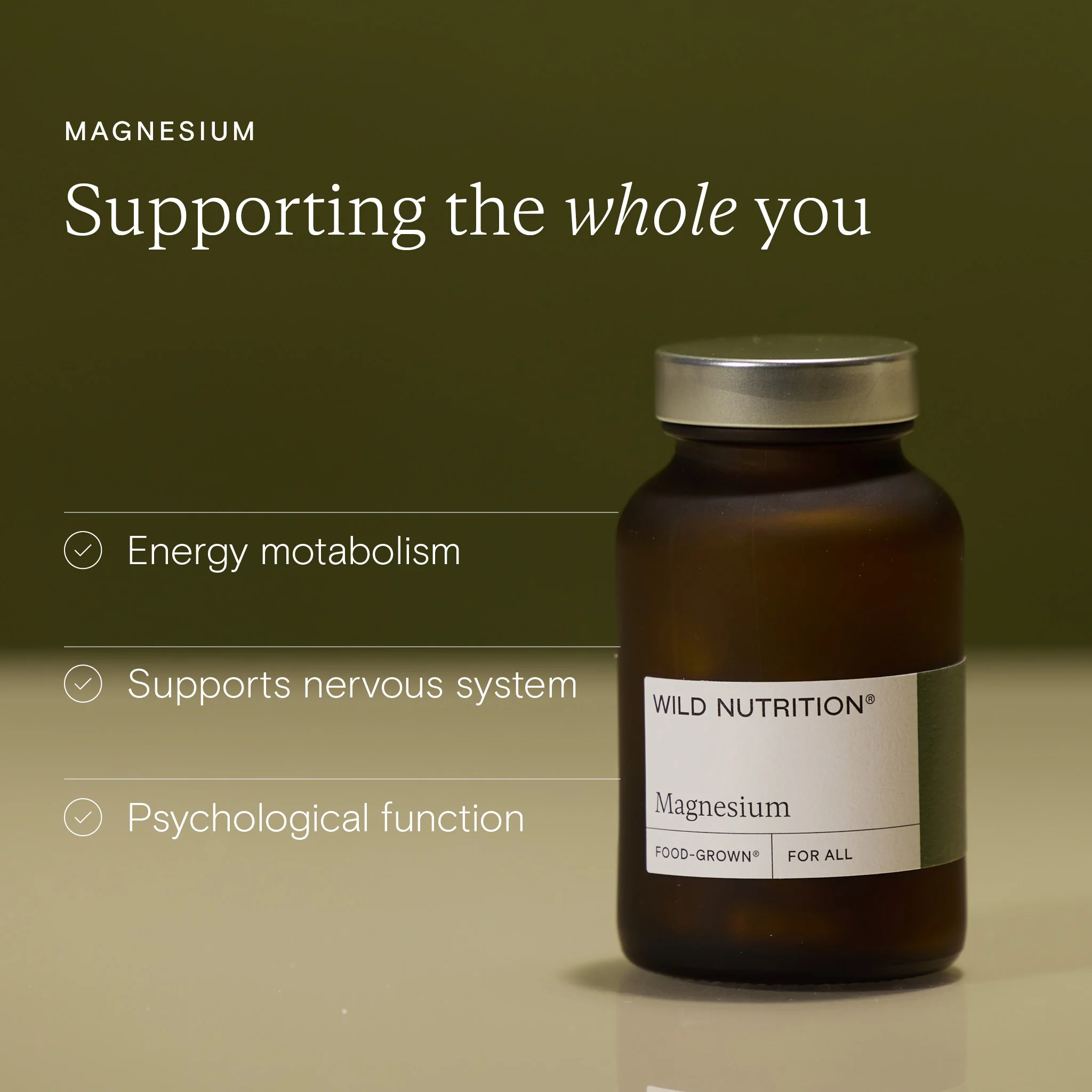 Wild Nutrition Food-Grown® Magnesium - Image 2